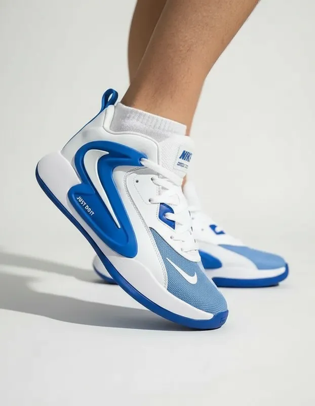 Botin Nike Hyperdunk 2 Blanco Azul